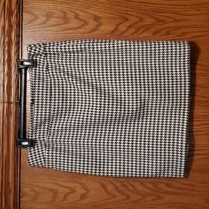 High Waist Houndstooth Skirt by Kasper Separates